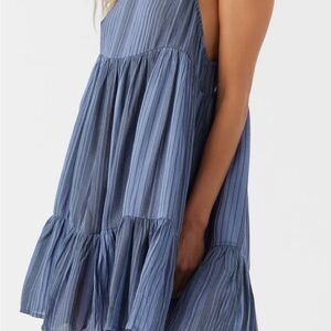 O'Neill Blue Striped Mini Dress